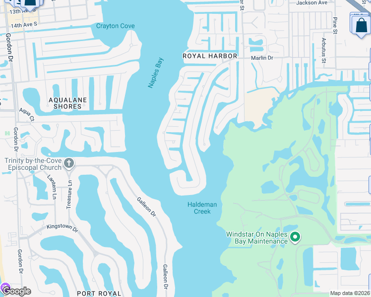 map of restaurants, bars, coffee shops, grocery stores, and more near 2240 Tarpon Road in Naples