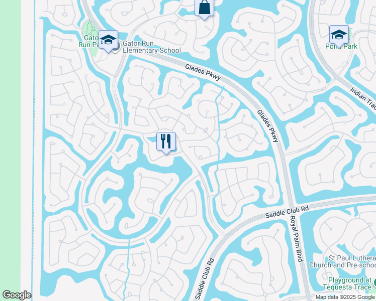 map of restaurants, bars, coffee shops, grocery stores, and more near 1035 Tupelo Way in Weston