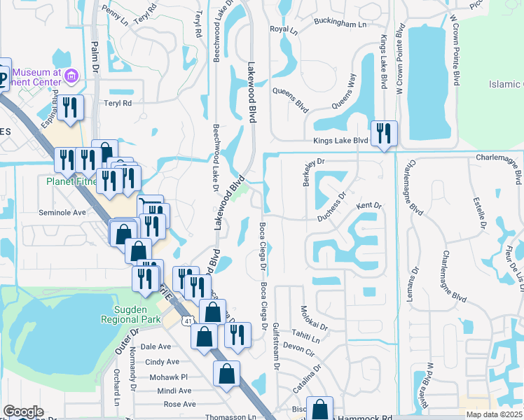 map of restaurants, bars, coffee shops, grocery stores, and more near 3099 Boca Ciega Drive in Naples