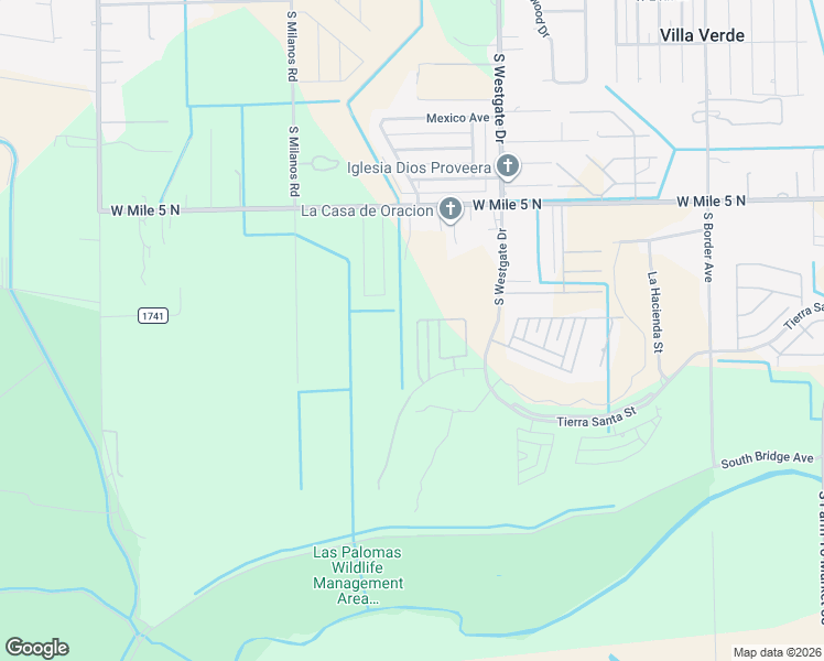 map of restaurants, bars, coffee shops, grocery stores, and more near 3910 Santo Cielo Street in Weslaco