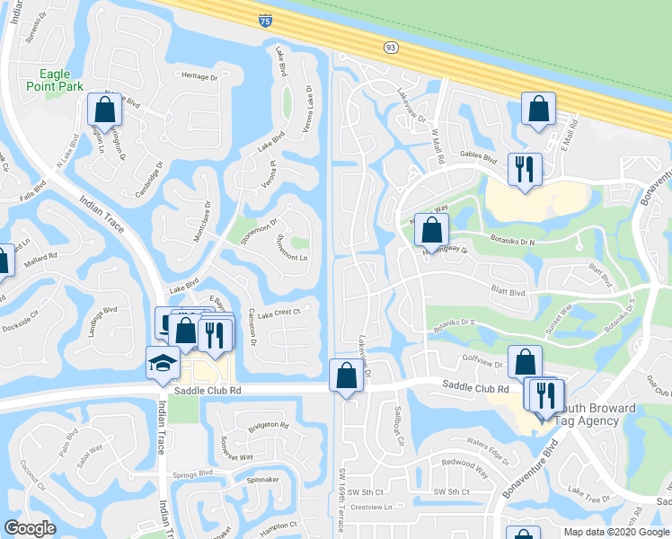 map of restaurants, bars, coffee shops, grocery stores, and more near 490 Stonemont Drive in Weston