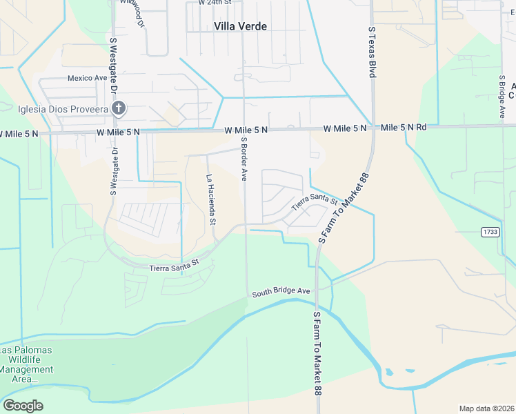 map of restaurants, bars, coffee shops, grocery stores, and more near 700 Panchita Street in Weslaco