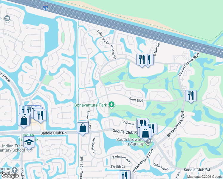 map of restaurants, bars, coffee shops, grocery stores, and more near 12 Fleming Court in Weston
