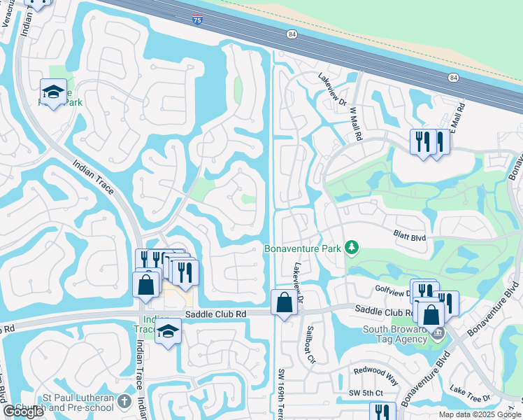 map of restaurants, bars, coffee shops, grocery stores, and more near 490 Stonemont Drive in Weston