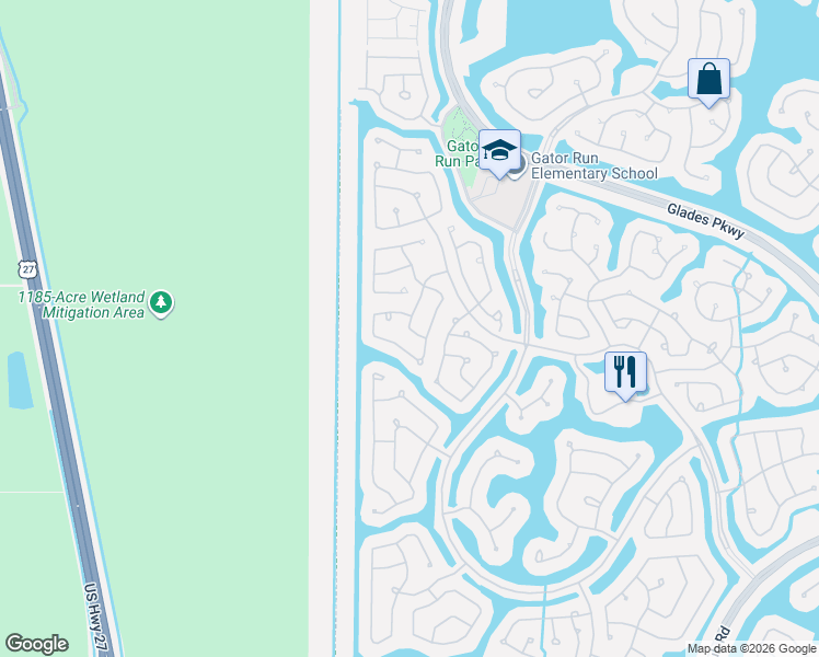 map of restaurants, bars, coffee shops, grocery stores, and more near 1498 Sunset Way in Weston