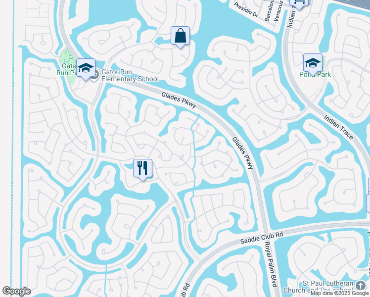map of restaurants, bars, coffee shops, grocery stores, and more near 1406 Sandpiper Circle in Weston
