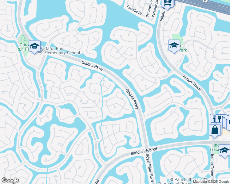 map of restaurants, bars, coffee shops, grocery stores, and more near 1655 Bunting Lane in Weston