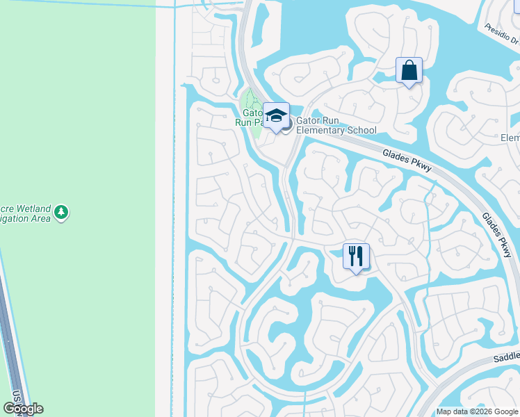 map of restaurants, bars, coffee shops, grocery stores, and more near 1572 Orion Lane in Weston