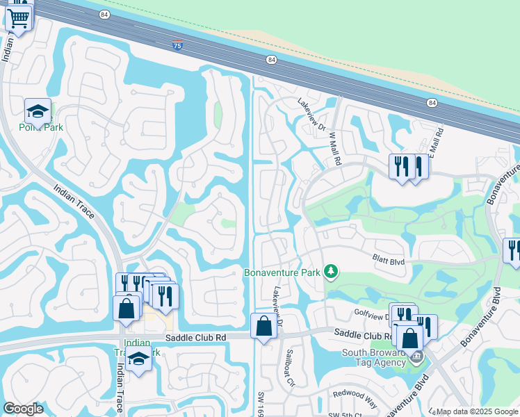 map of restaurants, bars, coffee shops, grocery stores, and more near 518 Stonemont Drive in Weston