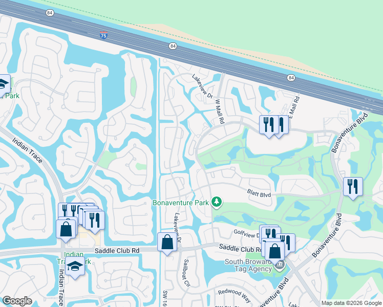 map of restaurants, bars, coffee shops, grocery stores, and more near 110 Danielle Court in Weston