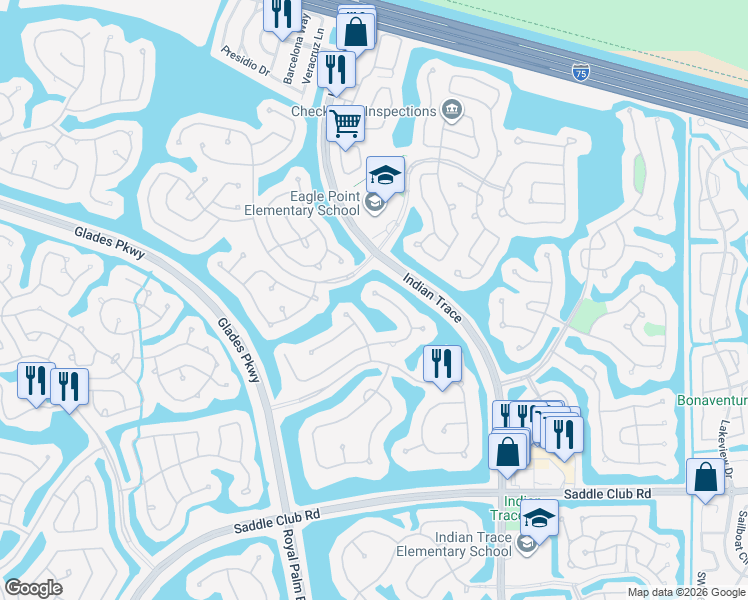 map of restaurants, bars, coffee shops, grocery stores, and more near 345 Mallard Road in Weston