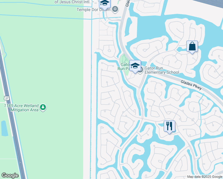 map of restaurants, bars, coffee shops, grocery stores, and more near 1779 Winterberry Lane in Weston