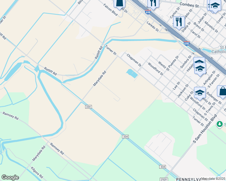 map of restaurants, bars, coffee shops, grocery stores, and more near 1108 Leal Street in San Benito