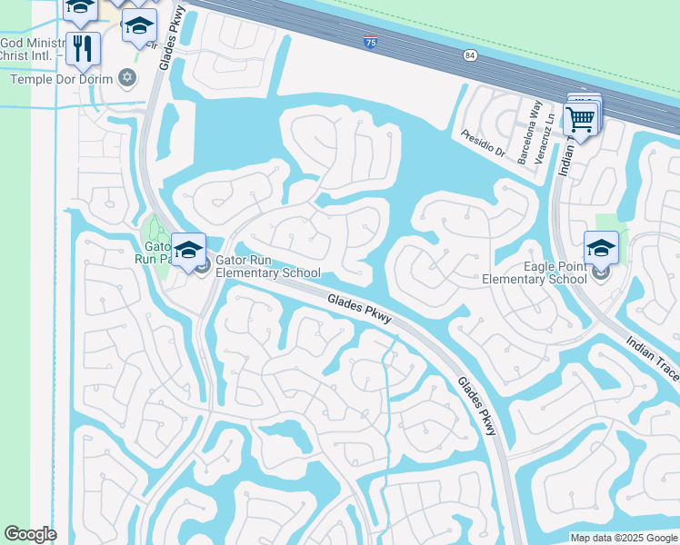 map of restaurants, bars, coffee shops, grocery stores, and more near 618 Willow Bend Road in Weston