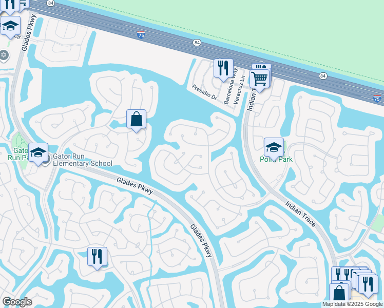 map of restaurants, bars, coffee shops, grocery stores, and more near 1060 Briar Ridge Road in Weston