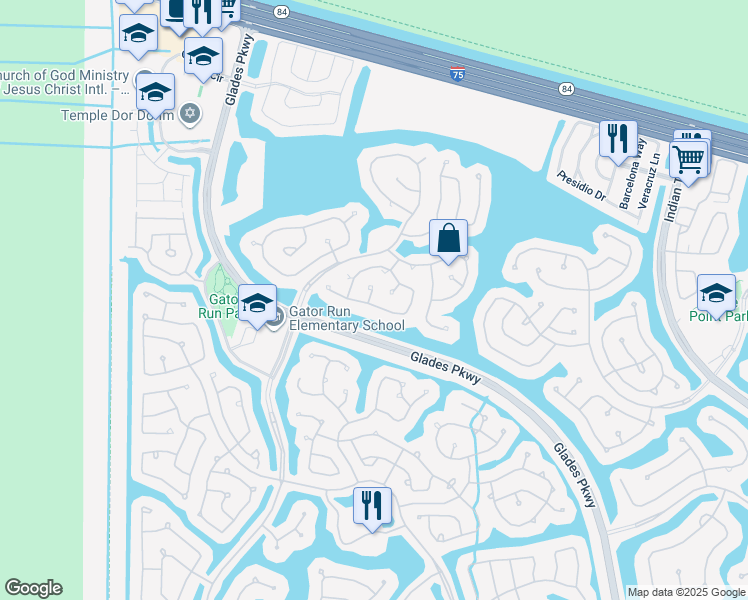 map of restaurants, bars, coffee shops, grocery stores, and more near 797 Tanglewood Circle in Weston