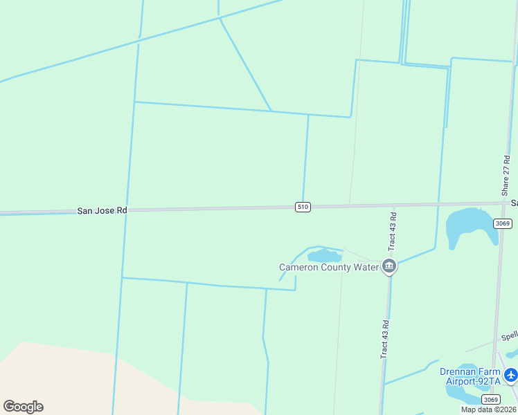 map of restaurants, bars, coffee shops, grocery stores, and more near 35608-35770 San Jose Road in Los Fresnos