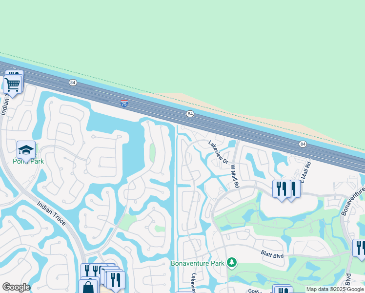 map of restaurants, bars, coffee shops, grocery stores, and more near 310 Turtle Run in Weston