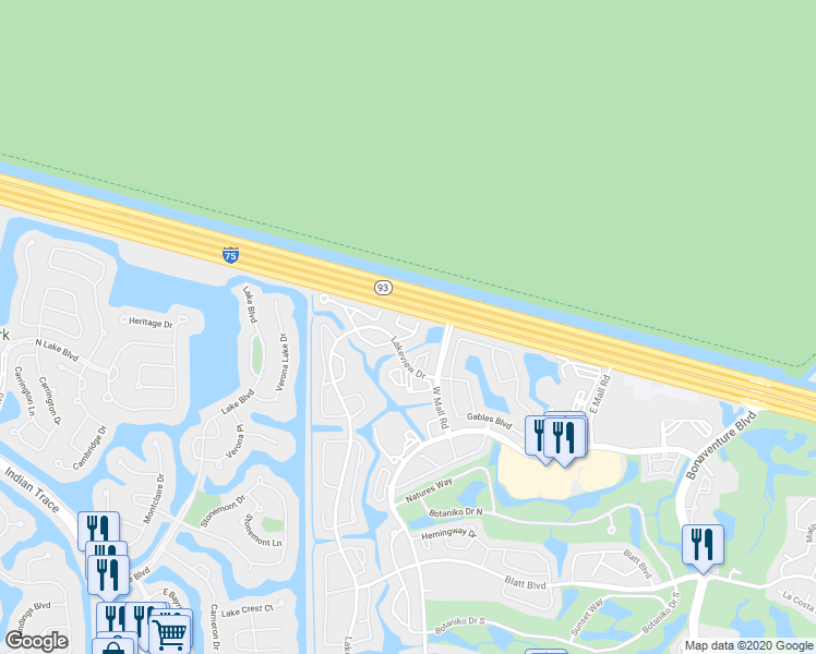 map of restaurants, bars, coffee shops, grocery stores, and more near 16 Turtle Run in Weston
