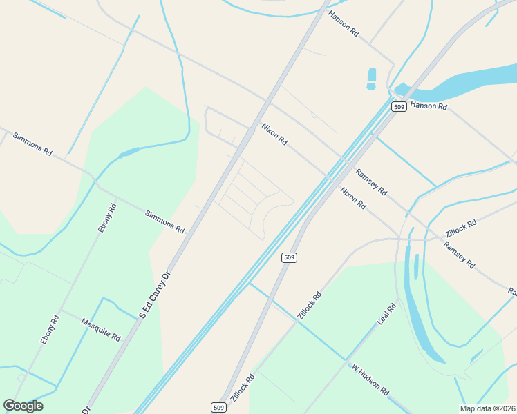 map of restaurants, bars, coffee shops, grocery stores, and more near 3206 Rachel Street in Harlingen