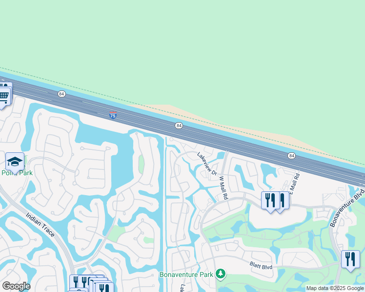 map of restaurants, bars, coffee shops, grocery stores, and more near 310 Turtle Run in Weston
