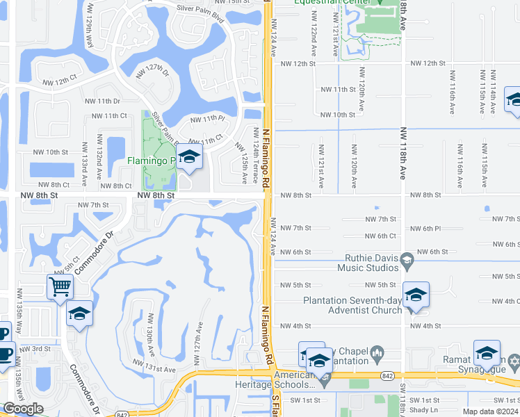 map of restaurants, bars, coffee shops, grocery stores, and more near 457 Vista Isles Drive in Sunrise