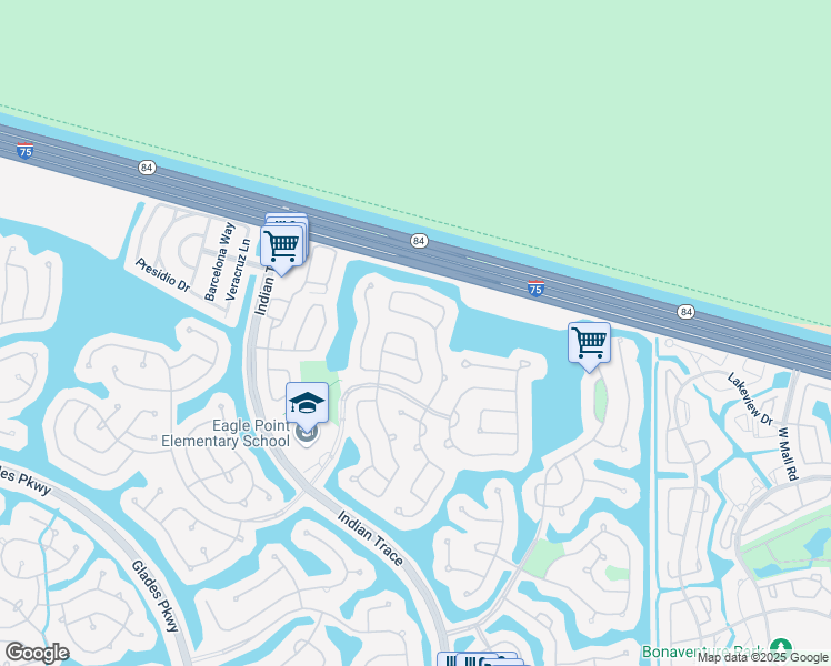 map of restaurants, bars, coffee shops, grocery stores, and more near 654 Stanton Drive in Weston