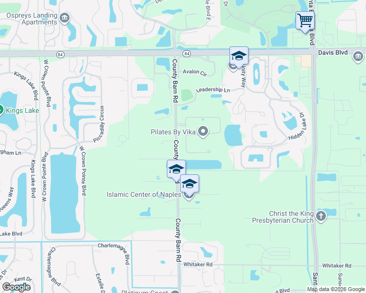 map of restaurants, bars, coffee shops, grocery stores, and more near 2122 Marquesa Circle in Naples