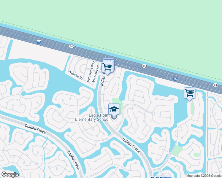 map of restaurants, bars, coffee shops, grocery stores, and more near 866 San Remo Drive in Weston