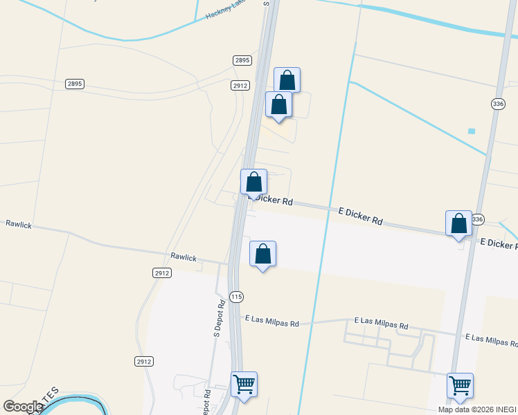 map of restaurants, bars, coffee shops, grocery stores, and more near 7853 South 23rd Street in McAllen