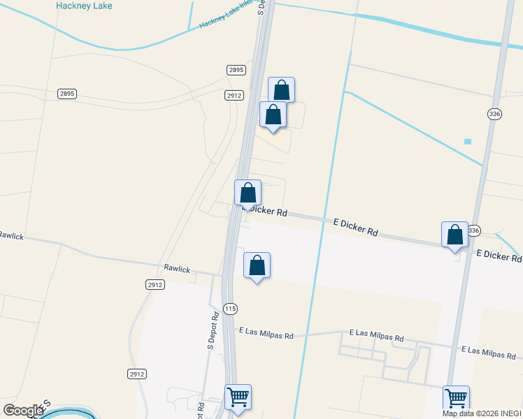 map of restaurants, bars, coffee shops, grocery stores, and more near 7853 South 23rd Street in McAllen