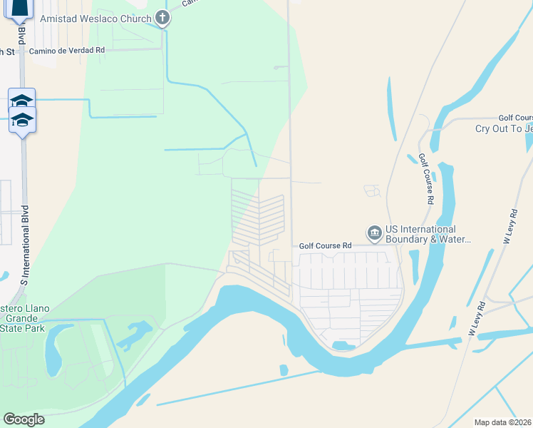 map of restaurants, bars, coffee shops, grocery stores, and more near 2188 Carmona West in Mercedes