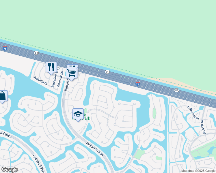 map of restaurants, bars, coffee shops, grocery stores, and more near 931 Falling Water Road in Weston