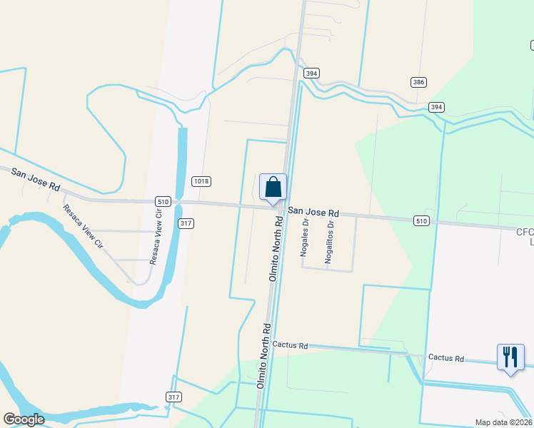 map of restaurants, bars, coffee shops, grocery stores, and more near 31418 San Jose Road in San Benito