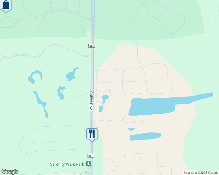 map of restaurants, bars, coffee shops, grocery stores, and more near 9356 Collier Boulevard in Naples