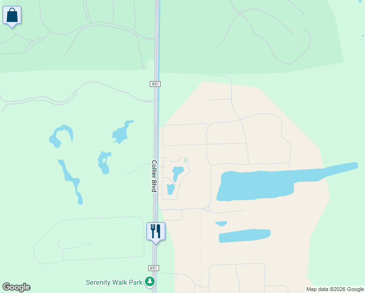 map of restaurants, bars, coffee shops, grocery stores, and more near 9356 Collier Boulevard in Naples