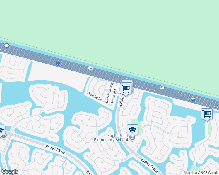 map of restaurants, bars, coffee shops, grocery stores, and more near 1549 Barcelona Way in Weston