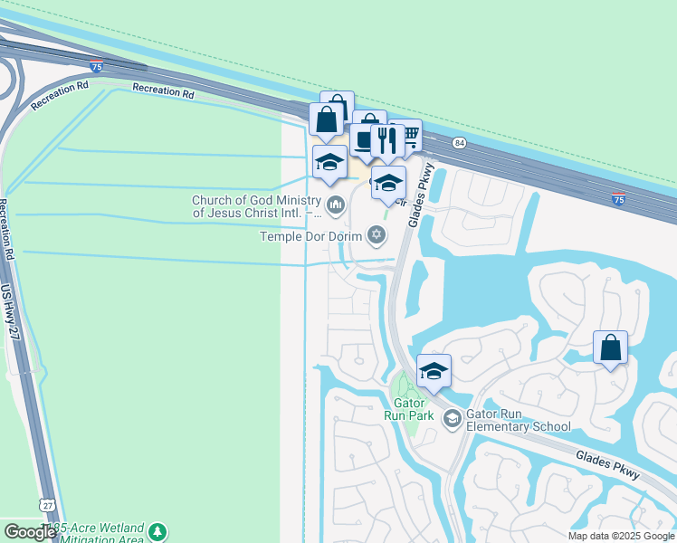map of restaurants, bars, coffee shops, grocery stores, and more near 2426 San Mateo Boulevard in Weston