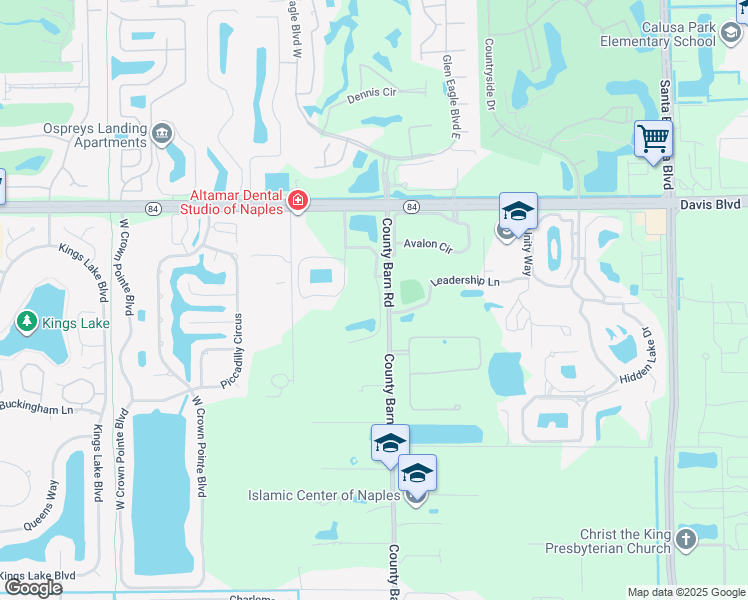 map of restaurants, bars, coffee shops, grocery stores, and more near 1865 Florida Club Drive in Naples