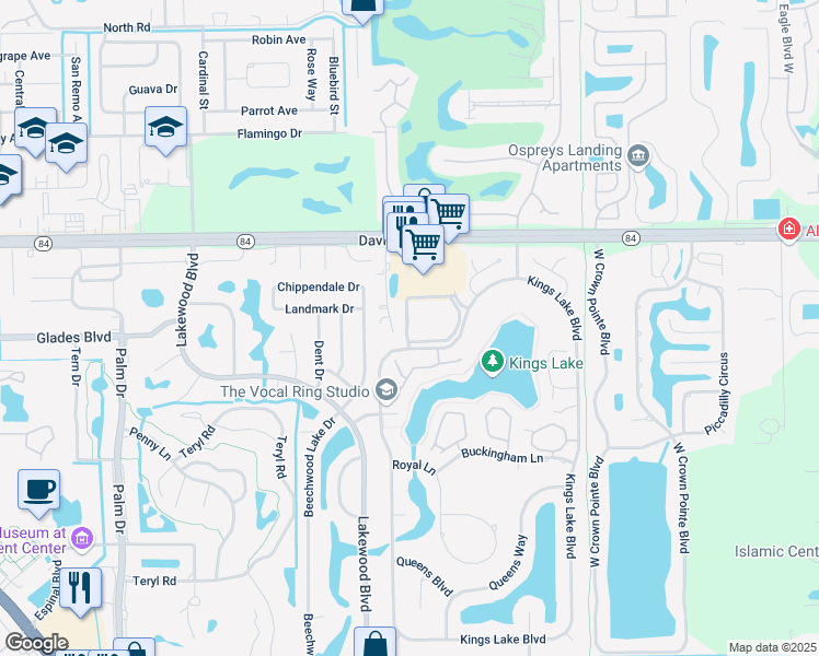 map of restaurants, bars, coffee shops, grocery stores, and more near 1925 Courtyard Way in Naples