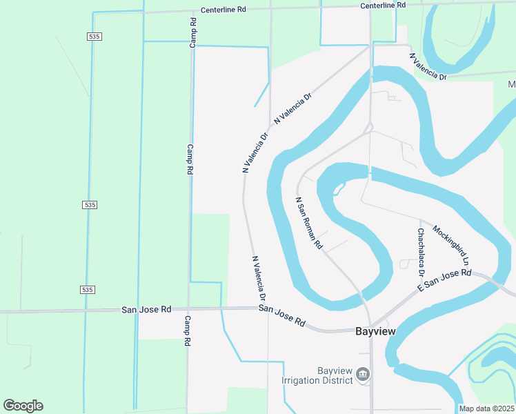 map of restaurants, bars, coffee shops, grocery stores, and more near 127-139 North Valencia Drive in Bayview