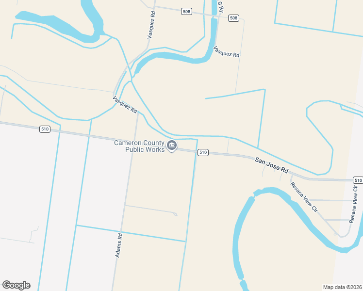 map of restaurants, bars, coffee shops, grocery stores, and more near 30045 Fm 510 in San Benito