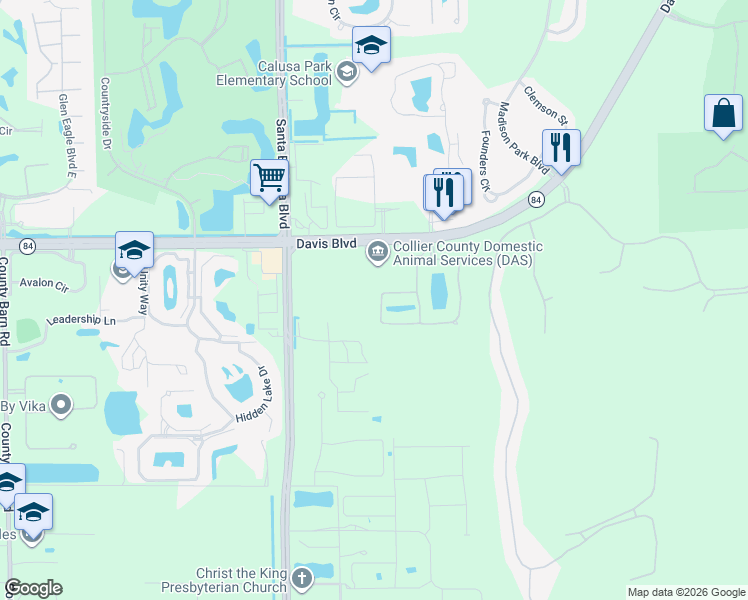 map of restaurants, bars, coffee shops, grocery stores, and more near 7688 Martino Circle in Naples