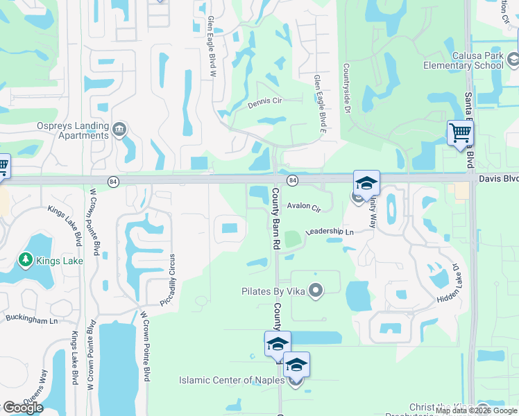 map of restaurants, bars, coffee shops, grocery stores, and more near 1835 Florida Club Drive in Naples