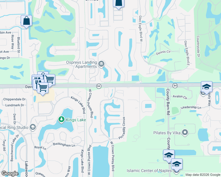 map of restaurants, bars, coffee shops, grocery stores, and more near in Collier County