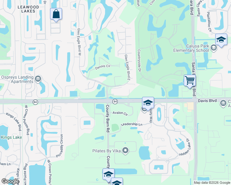 map of restaurants, bars, coffee shops, grocery stores, and more near 6825 Davis Boulevard in Naples