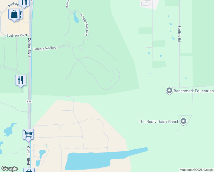 map of restaurants, bars, coffee shops, grocery stores, and more near 3980 Loblolly Bay Drive in Naples