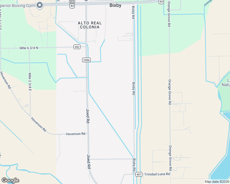 map of restaurants, bars, coffee shops, grocery stores, and more near 28838 Bixby Road in La Feria