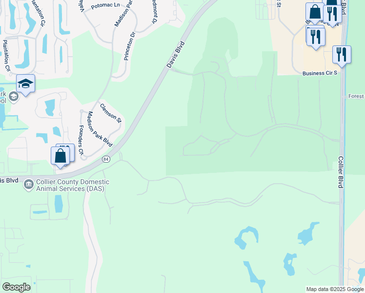 map of restaurants, bars, coffee shops, grocery stores, and more near 8600 Cedar Hammock Circle in Naples