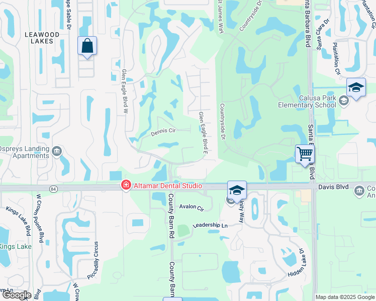 map of restaurants, bars, coffee shops, grocery stores, and more near 6858 Chartwell Lane in Naples
